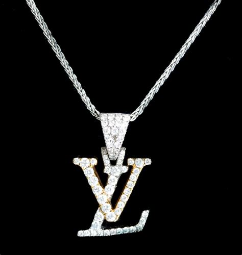 lv womens necklace|14k louis vuitton necklace.